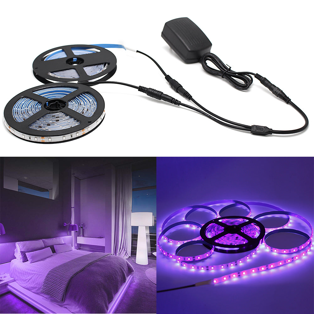 33Ft/10M 24W LED UV Black Light Strip Kit, 600 Units UV Lamp Beads, 12 –  YGS-Tech