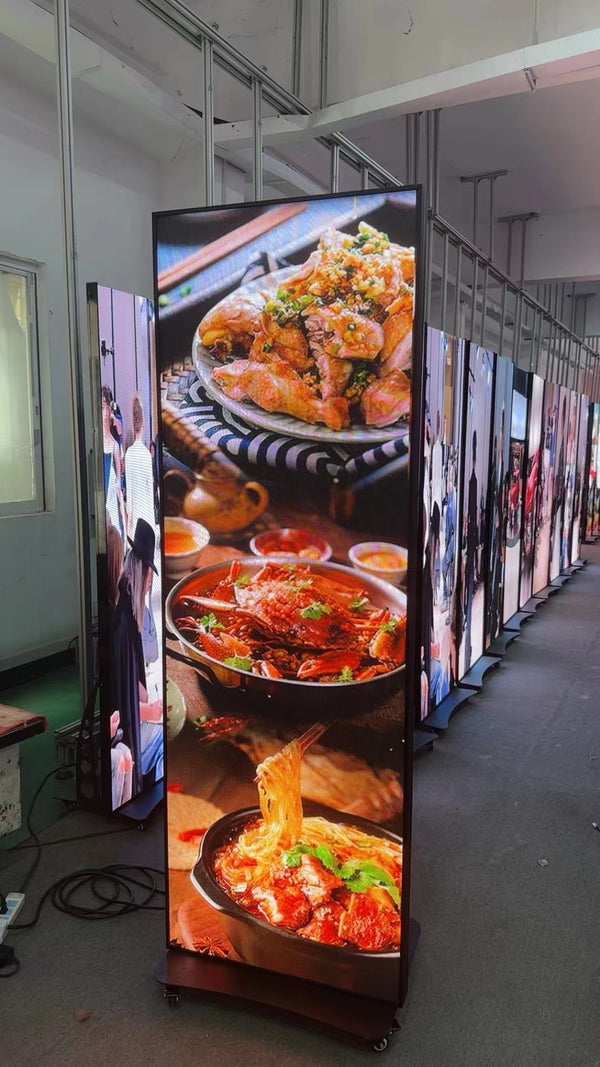 EP B Series  Indoor LED Poster Display made with Die-casting Aluminum Frame in 1.25mm | 1.53mm| 1.86mm | 2.5mm Pixel Pitch with 640x1920mm Large Display Area