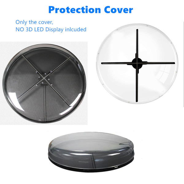 Free Shipping Acrylic Protection Cover for 3D Hologram Fan LED Display Fit For 42cm/50cm/65cm/70cm LED Fan Display