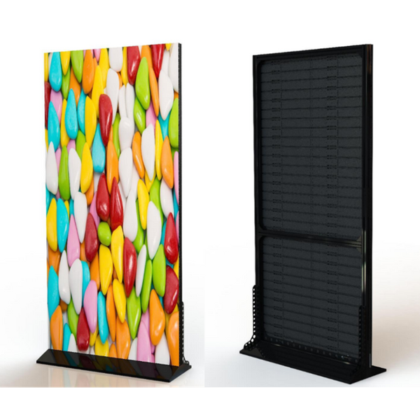 1x2Meters (2SQM) Portable Rolling LED Poster Display, Single Side Screen w/ Pixel Option: P3.91 |P2.604 |P1.953 | P1.25