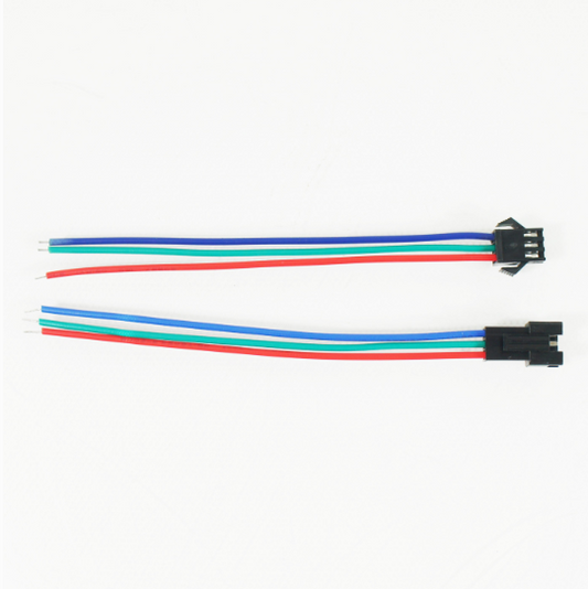 5Pair (10pcs) Female and Male JST 3PIN RGB Strip Wire Connector for Dream Color SMD5050 RGB LED Flex Strip Light - LEDStrips8