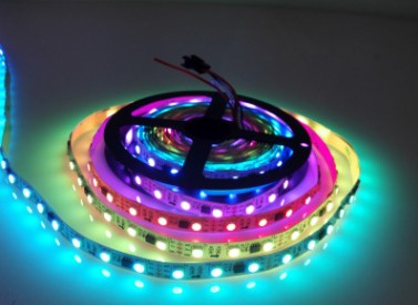 DC 12V TM1914 Breakpoint Continuingly 5050 RGB Color Changing Addressable LED Strip Light 16.4 Ft (500cm) 30LED/Mtr LED Pixel Flexible Tape White PCB - LEDStrips8