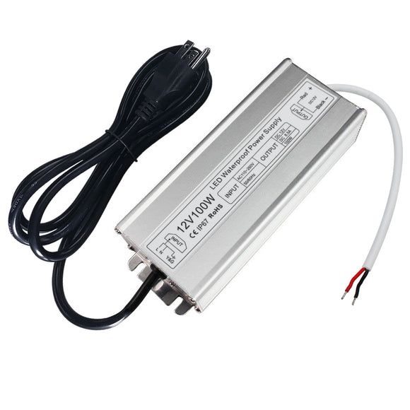 100W LED Power Supply, IP67 Waterproof Low Voltage Transformer, 110V A –  YGS-Tech