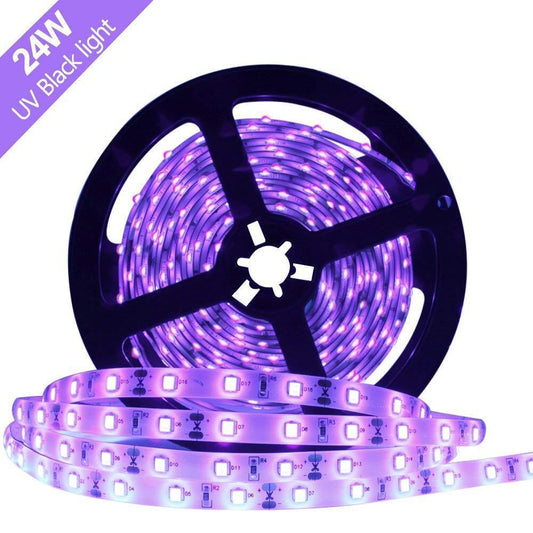 24 W 16.4FT/5M UV 3528 300LEDs 395nm-405nm  Night FishingLight LED Strip Sterilization implicitly Party