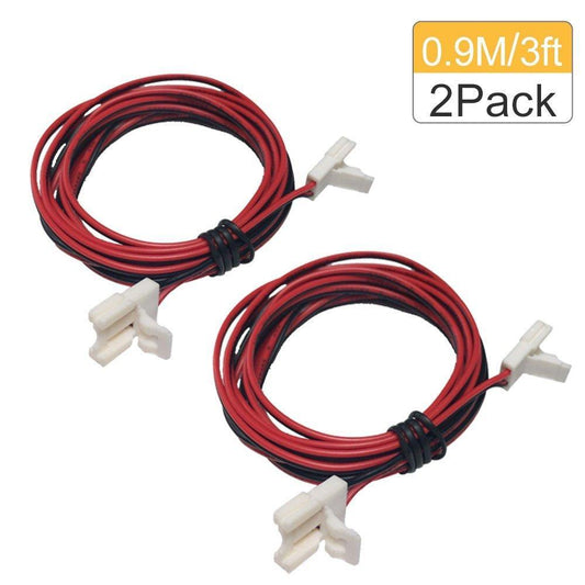 2 Pack (2016  Strip Connectors for 8mm Wide SMD 2835 Updated Version) Solderless Jumper Snap Down 2Conductor LED5 Single Color Flex LED Strips - LEDStrips8