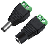 10 Pack 5.5 X 2.1mm Barrel Power 12V Male and Female DC Power Jack Cable Connector Adapter Plug for CCTV Security Camera LED Strip
