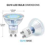 12-Pack GU10 LED Bulbs, 3.5W 350Lumens (50W Halogen Equivalent), Warm White 3000K, Non-Dimmable, CRI 80, 120 Degree Beam Angle, Track Lighting for Bedroom, Kitchen, Garage, Bathroom