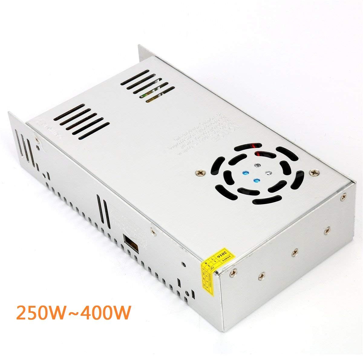 Heavy Duty Industrial Series Metal House Screw Terminal Adapter 110-220V AC to 12V/24V/5V DC - LEDStrips8