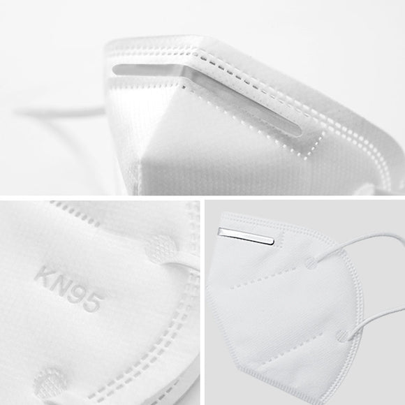 10 Pcs KN95 Masks, Anti Dust Breathable Disposable Earloop Mouth Face Mask, Comfortable Medical Sanitary