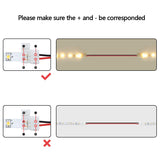 10pcs/Pack Strip to Strip with Wire Solderless Snap Down 2Pin Conductor LED Strip Connector for 8mm Wide 3528 2835 Single Color Flex LED Strips