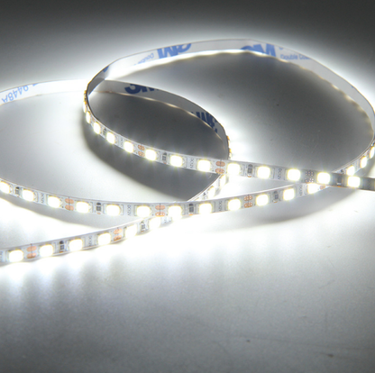 4mm Wide Super Slim DC 12V Dimmable SMD2835-600 Flexible LED Strips 10Watt/Meter 1000LM/M 120 LEDs Per Meter White FPCB Background  LED Tape Light - LEDStrips8