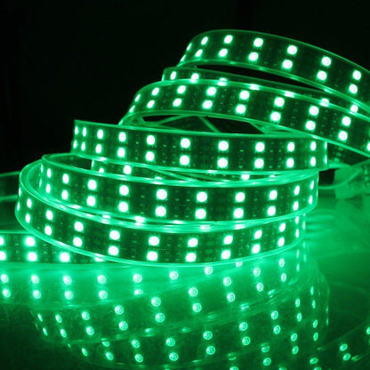 DC 12V RGB Color Changing SMD5050-600 Double Row Flexible LED Strips 120 LEDs Per Meter 15mm Width - LEDStrips8