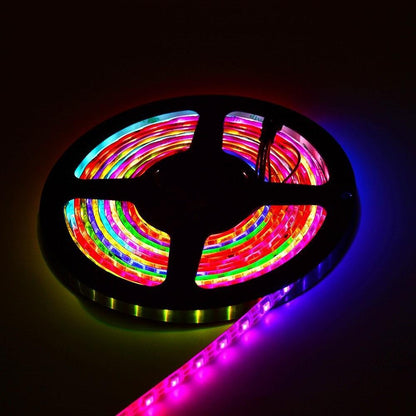 DC 5V SK6812 Individually Addressable LED Strip Light 5050 RGBW 16.4 Feet (500cm) 60LED/Meter LED Pixel Flexible Tape White PCB - LEDStrips8