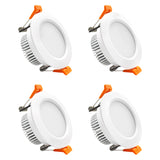 4Pack - 3 Inch LED Recessed Lighting Dimmable Downlight, 5W(40W Halogen Equivalent), 5000K Daylight White, CRI80, LED Ceiling Light with LED Driver