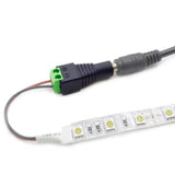 12V LED Strip Power Supply 2A 24W, Wall Mounted 12V Switching Power Supply, 110V to 12 Power Supply for LED Strip Light with 5.5/2.1 DC Female Barrel Connector to Screw Adapter