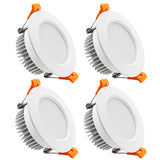 4Pack - 3.5 Inch LED Recessed Lighting Dimmable Downlight, 7W(55W Halogen Equivalent), CRI80, LED Ceiling Light with LED Driver