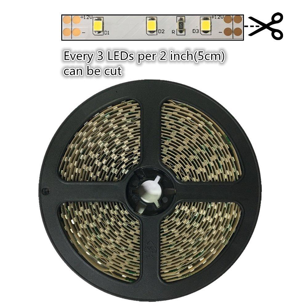 High CRI > 90 DC 12V Dimmable SMD2835-300 Flexible LED Strips 60 LEDs Per Meter 8mm Width 1000lm Per Meter - LEDStrips8