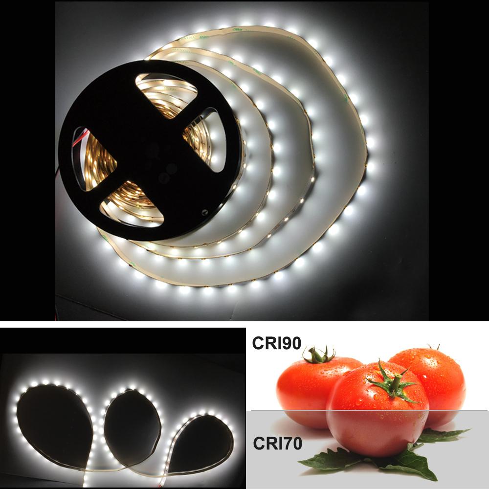 High CRI > 90 DC 12V Dimmable SMD2835-300 Flexible LED Strips 60 LEDs Per Meter 8mm Width 1000lm Per Meter - LEDStrips8