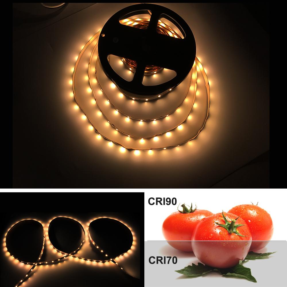 High CRI > 90 DC 12V Dimmable SMD2835-300 Flexible LED Strips 60 LEDs Per Meter 8mm Width 1000lm Per Meter - LEDStrips8