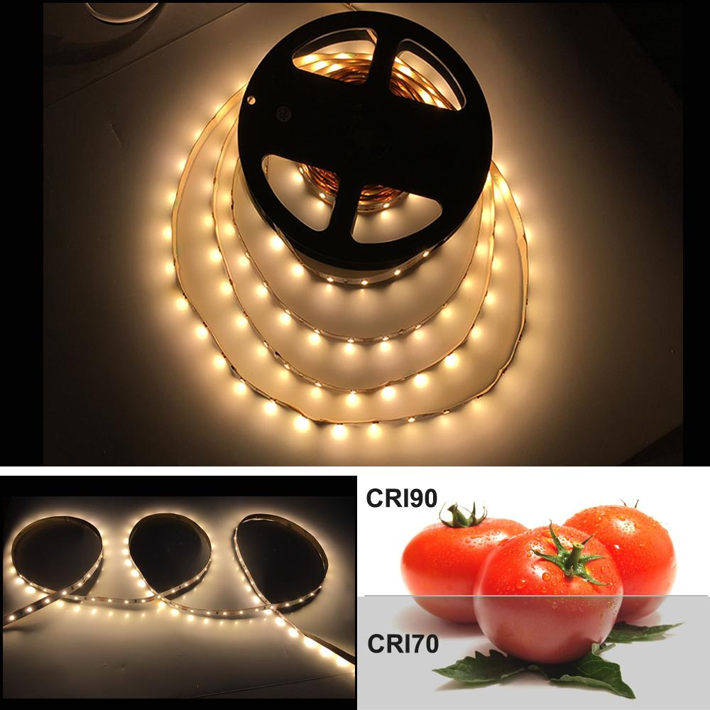 High CRI > 90 DC 12V Dimmable SMD2835-300 Flexible LED Strips 60 LEDs Per Meter 8mm Width 1000lm Per Meter - LEDStrips8