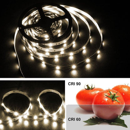 High CR I> 90 DC 12V Dimmable SMD5050-150 Flexible LED Strips 30 LEDs Per Meter 10mm Width 450lm Per Meter - LEDStrips8