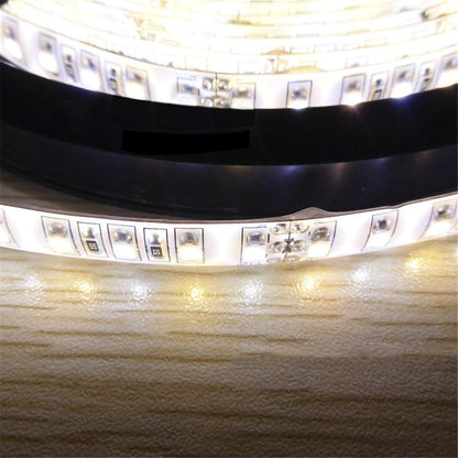 12VDC SMD3528-600-PWW Dual White Color Temp-Adjustable Flexible LED Strip Light 120 LEDs Per Meter - LEDStrips8