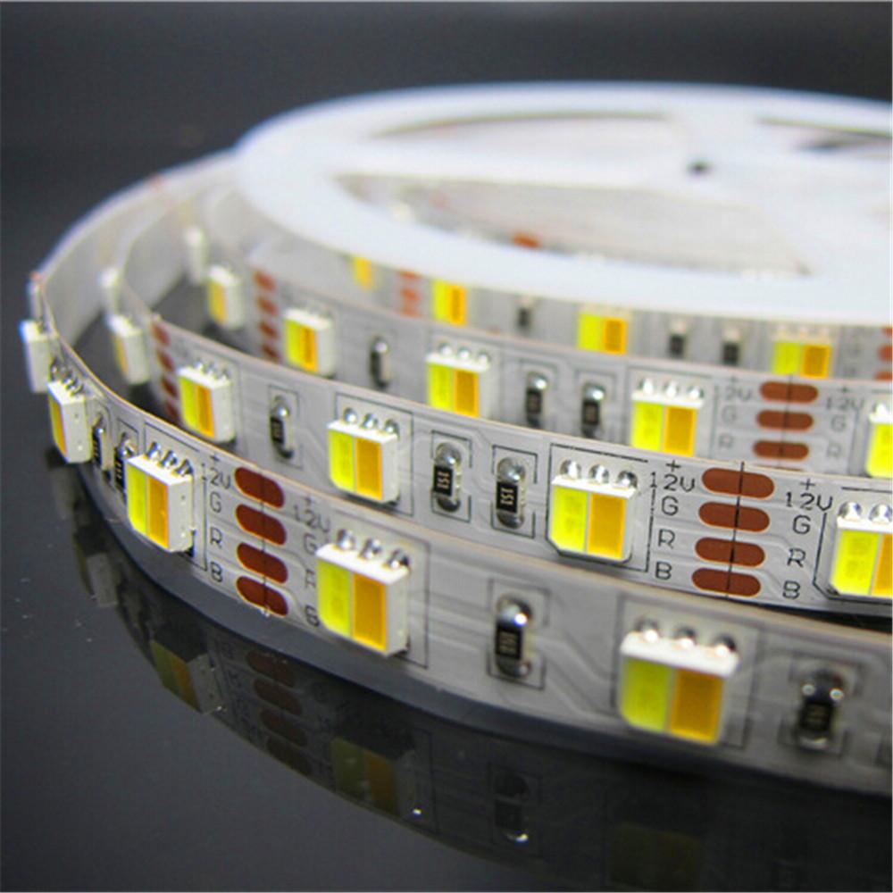 12VDC SMD5050-300-PWW 2 in 1 Dual White Color Temp-Adjustable Flexible LED Strip Light 60 LEDs Per Meter - LEDStrips8