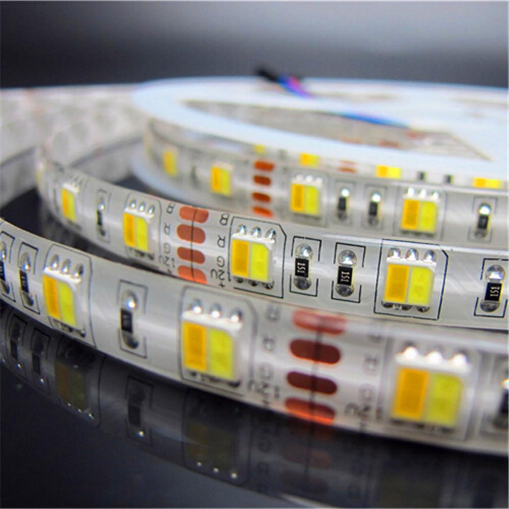 12VDC SMD5050-300-PWW 2 in 1 Dual White Color Temp-Adjustable Flexible LED Strip Light 60 LEDs Per Meter - LEDStrips8