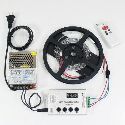 DC 5V SK6812 Individually Addressable LED Strip Light 5050 RGB Pixel LED Strip Kit 5 meters with 30LEDs - LEDStrips8