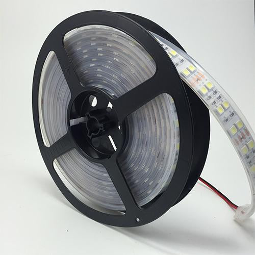 DC12V SMD5050-600-IR InfraRed (850nm/940nm) Tri-Chip Double Row Flexible LED Strips 120LEDs 28.8W Per Meter - LEDStrips8