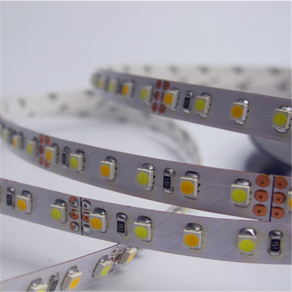 12VDC SMD3528-600-PWW Dual White Color Temp-Adjustable Flexible LED Strip Light 120 LEDs Per Meter - LEDStrips8