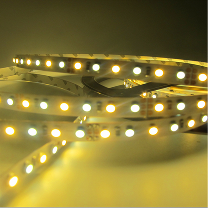 12VDC SMD3528-600-PWW Dual White Color Temp-Adjustable Flexible LED Strip Light 120 LEDs Per Meter - LEDStrips8