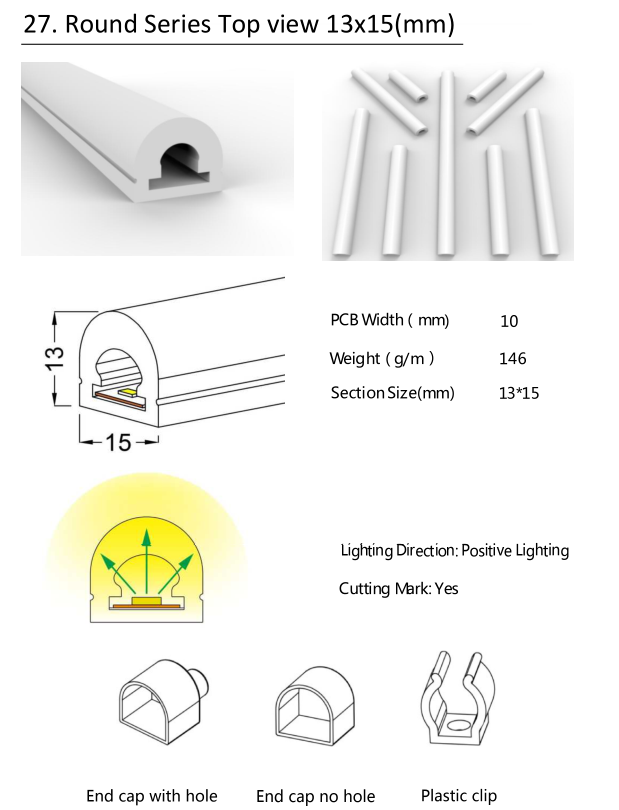 Silicon Neon Light Tube - LED Strip Light Housing