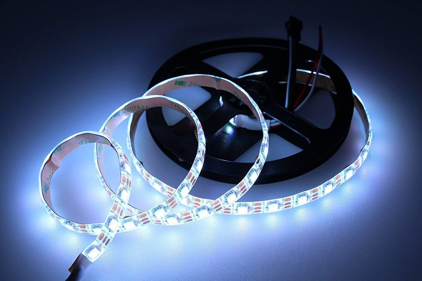 DC 5V SK6812 Individually Addressable LED Strip Light 5050 RGB 16.4 Feet (500cm) 60LED/Meter LED Pixel Flexible Tape White PCB - LEDStrips8