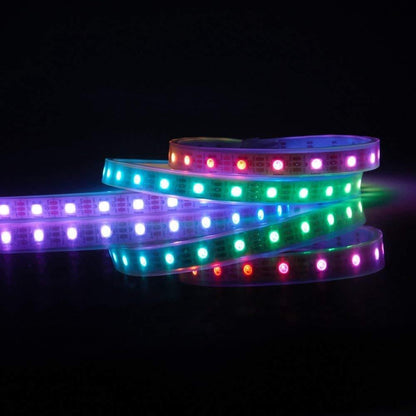 DC 5V SK6812 Individually Addressable LED Strip Light 5050 RGB 16.4 Feet (500cm) 60LED/Meter LED Pixel Flexible Tape White PCB - LEDStrips8