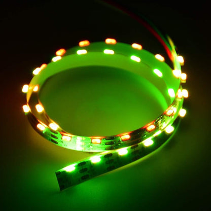 DC 5V 5Meter (16.4Ft) Side Emitting RGB SMD4020 SK6812 Individually Addressable LED Strip Light 60LED/Meter LED Pixel Flexible Tape White PCB - LEDStrips8