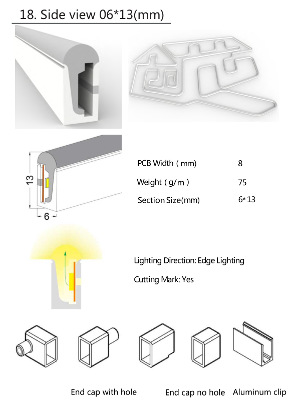 Silicon Neon Light Tube - LED Strip Light Housing