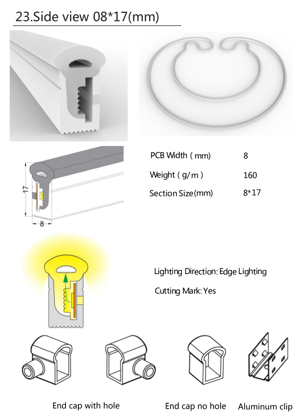 Silicon Neon Light Tube - LED Strip Light Housing