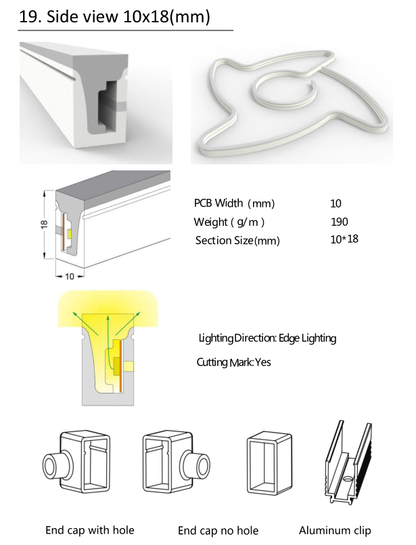 Silicon Neon Light Tube - LED Strip Light Housing