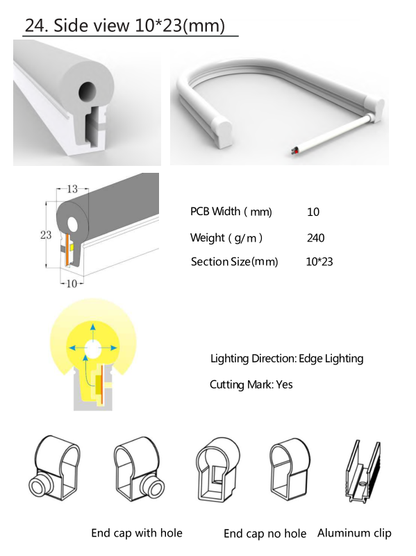 Silicon Neon Light Tube - LED Strip Light Housing