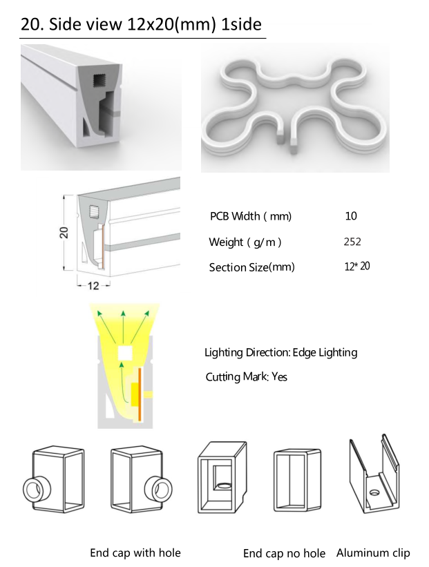 Silicon Neon Light Tube - LED Strip Light Housing