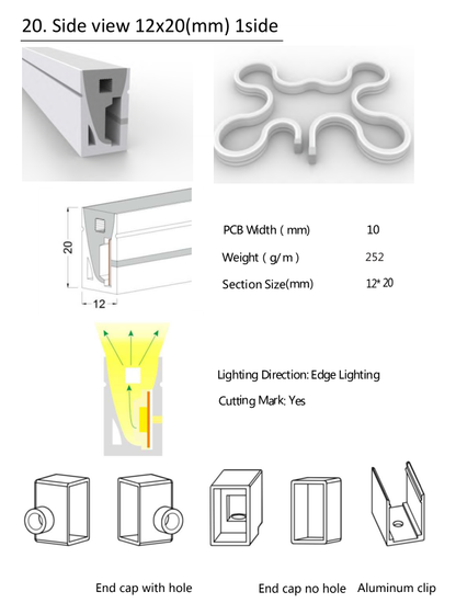 Silicon Neon Light Tube - LED Strip Light Housing