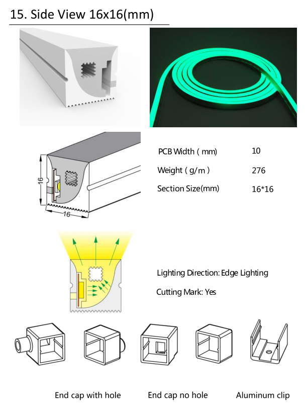 Silicon Neon Light Tube - LED Strip Light Housing