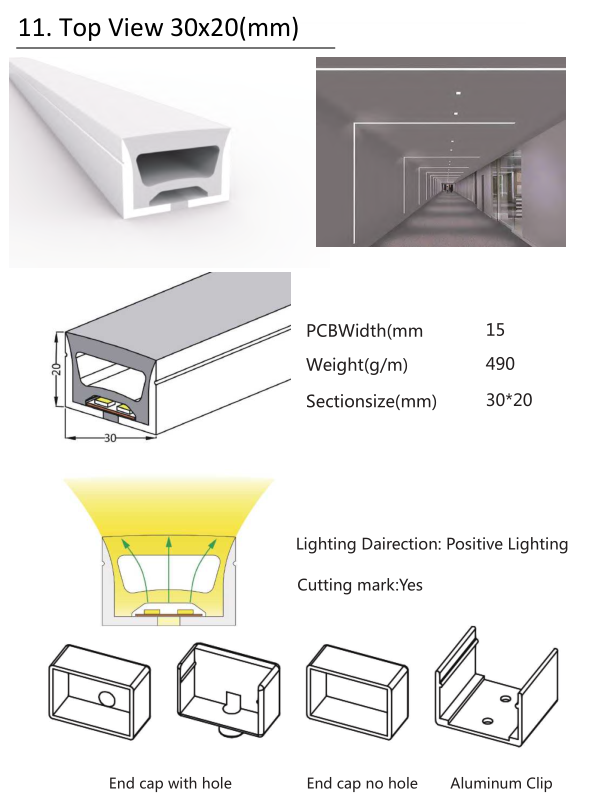 Silicon Neon Light Tube - LED Strip Light Housing