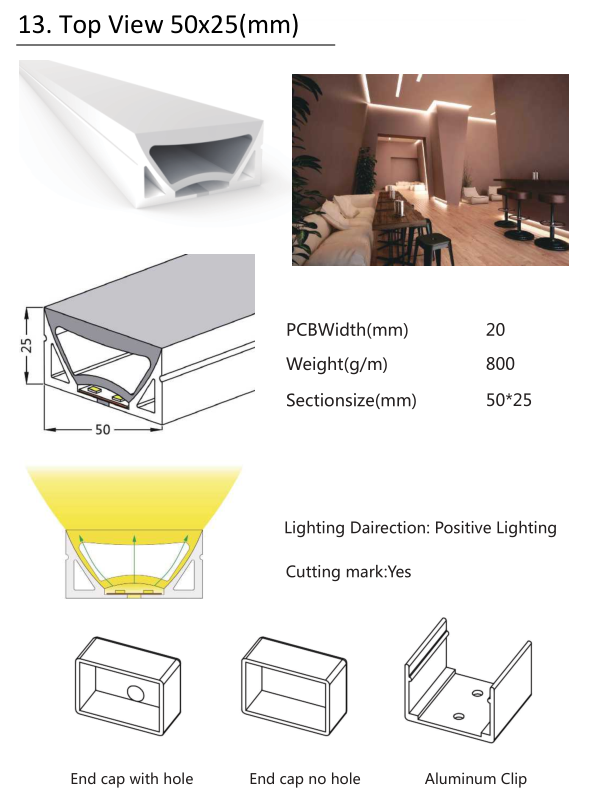 Silicon Neon Light Tube - LED Strip Light Housing